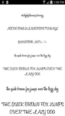 Free Fonts 50 Pack 9 android App screenshot 6